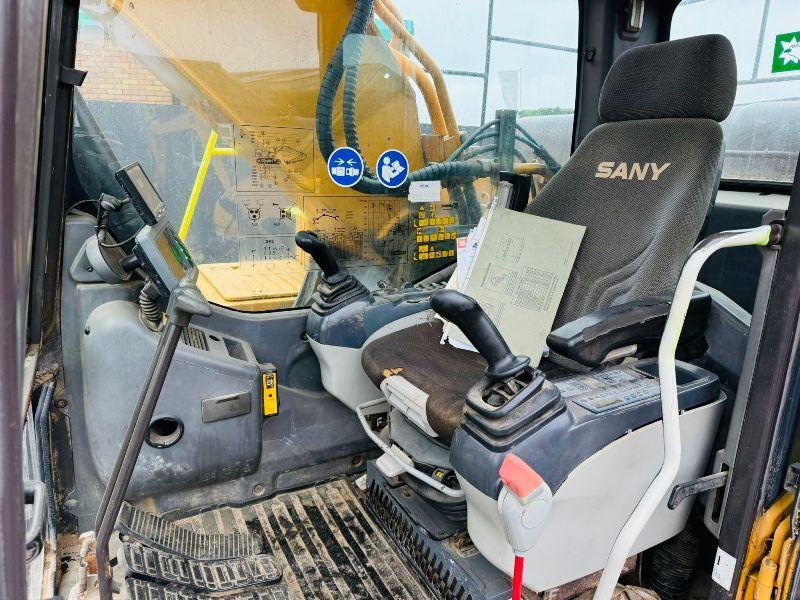 SANY SY215C TRACKED EXCAVATOR*C/W SAFETY GUARDS*YEAR 2017*VIDEO*