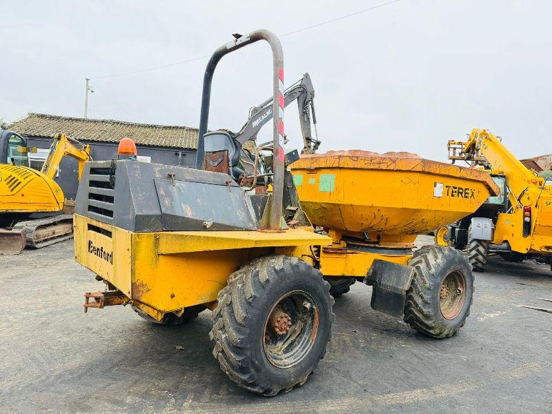 TEREX PS6000 SWIVLE TIP DUMPER*ENGINE STARTS NO DRIVE*VIDEO*