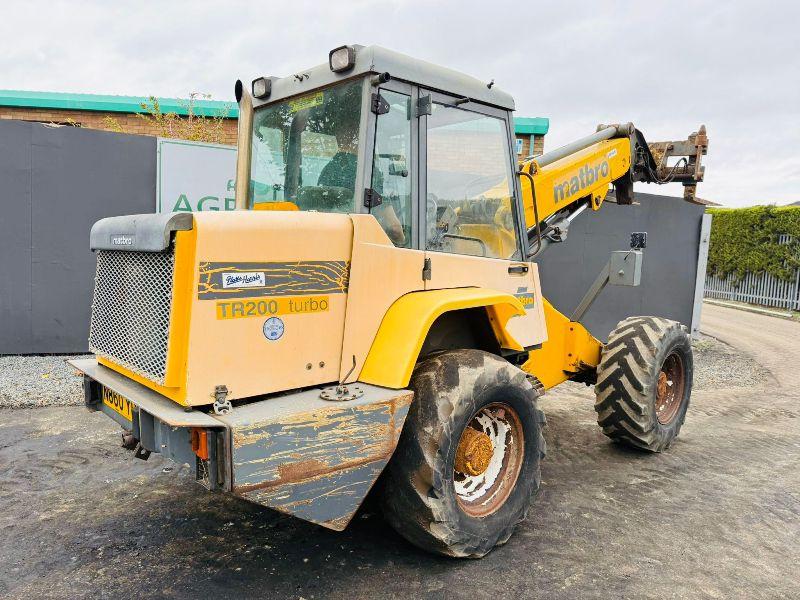 MATBRO TR200 TURBO 4WD ARTICULATED TELEHANDLER*C/W PALLET TINES*VIDEO*