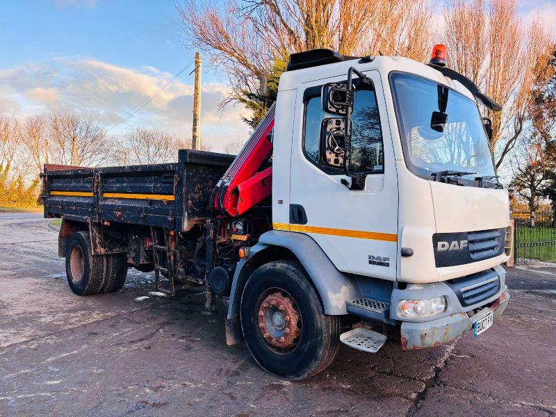 DAF LF55.220 4X2 TIPPER LORRY C/W HIAB 099 CRANE , CHOICE OF 5 *VIDEO*