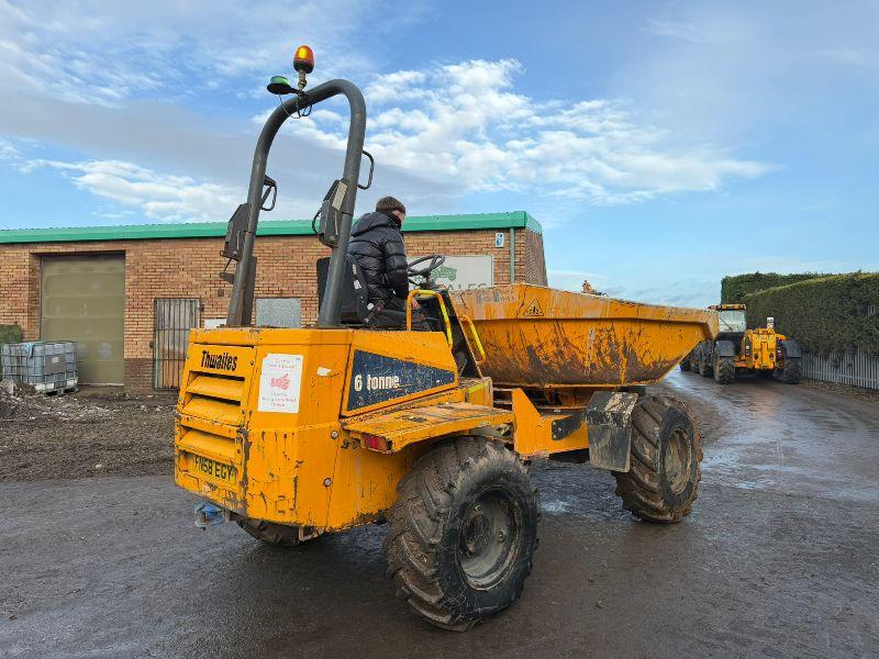 THWAITES MACH666 6 TONNE SWIVLE TIP DUMPER*3628 HOURS*VIDEO*