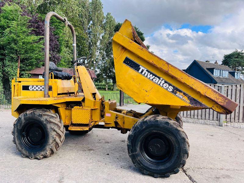 THWAITES ALLDRIVE 6000 4WD DUMPER C/W ROLE BAR & PERKINS ENGINE *VIDEO*