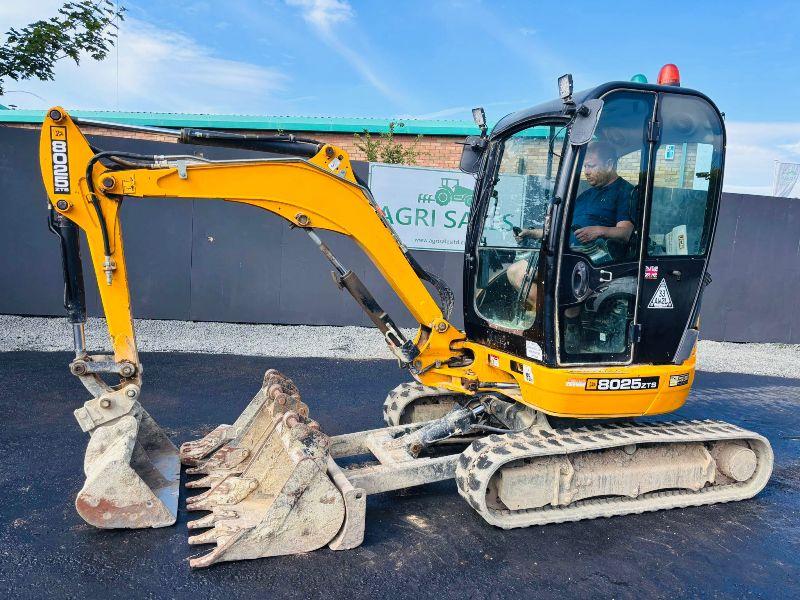 JCB 8025 ZTS TRACKED EXCAVATOR *YEAR 2020*C/W 4 BUCKETS*VIDEO*