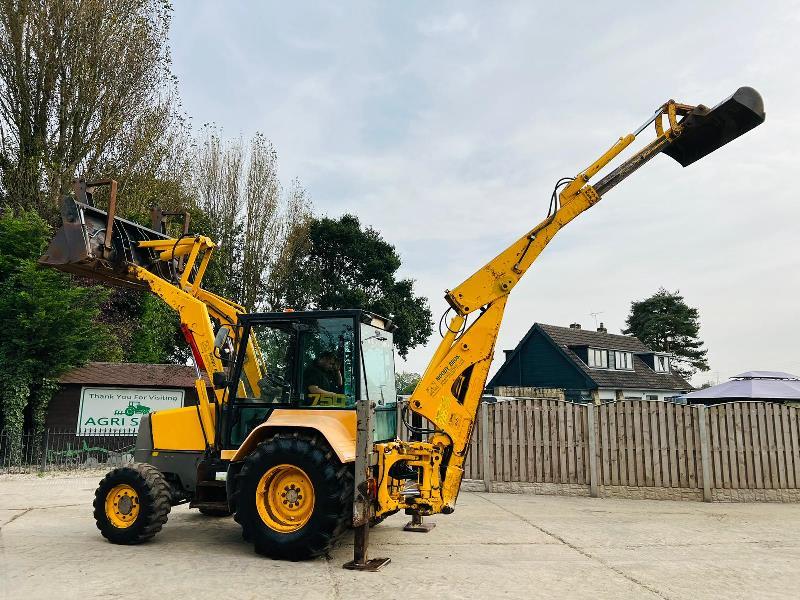 FERMEC 750 4WD BACKHOE DIGGER C/W EXTENDING DIG *VIDEO*