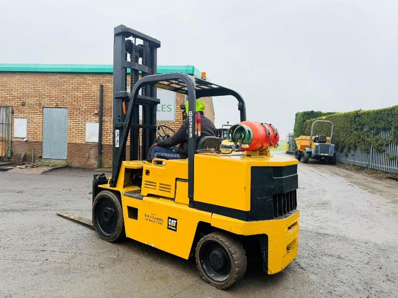 CATERPILLAR T125D MASTED FORKLIFT*5.5 TONNE LIFT*VIDEO*