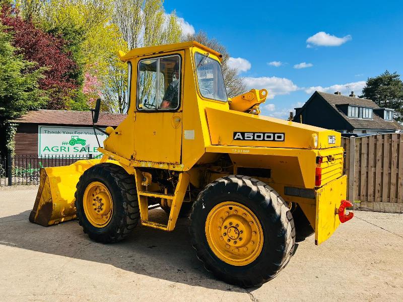 MUIR HILL A5000 4WD LOADING SHOVEL C/W PERKINS ENGINE & 4 WHEEL STEER *VIDEO*