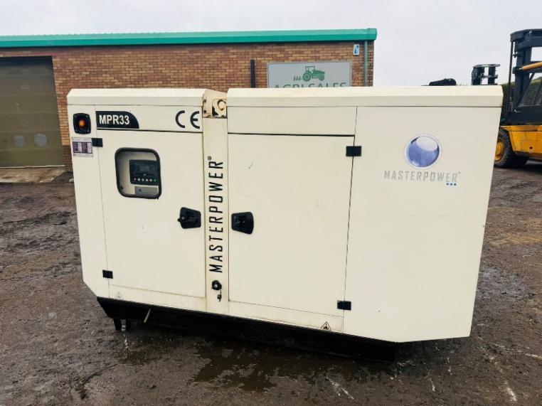 MASTER POWER MPR33 30KVA GENERATOR*YEAR 2019*VIDEO*