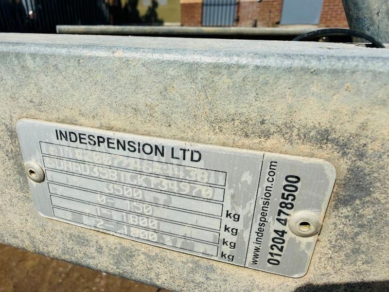 TWIN AXLE INDESPENSION TRAILER*C/W DROP DOWN RAMPS*VIDEO*