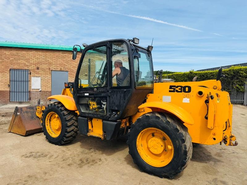 JCB 530-70 TELEHANDLER*C/W BUCKET*AG SPEC*VIDEO*