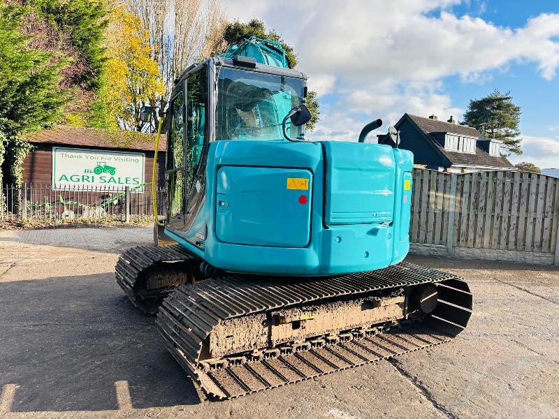 KOBELCO SK75SR-3E EXCAVATOR *YEAR 2015, 5578 HOURS* C/W BOGG MASTER TRACKS *VIDEO*