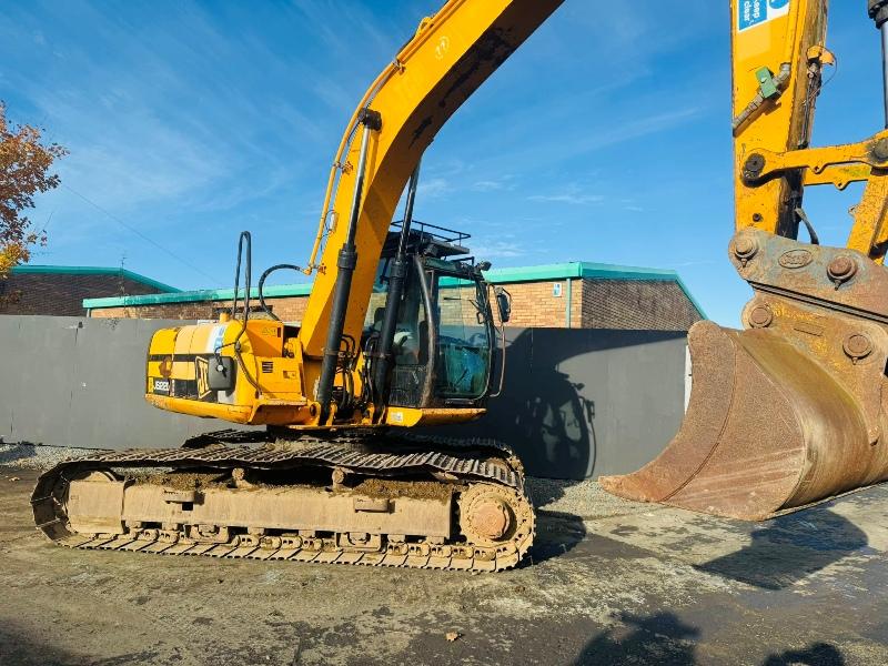 JCB JS220 LC TRACKED EXCAVATOR*C/W BUCKET*YEAR 2010*VIDEO*
