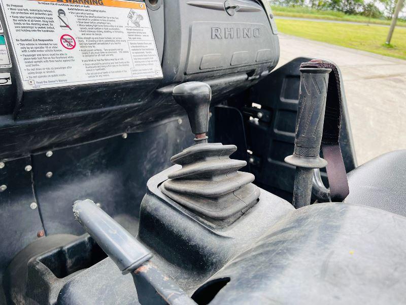 YAMAHA RHINO 700 PETROL 4WD UTV *ROAD REGISTERED* C/W CAMO WRAP *VIDEO*