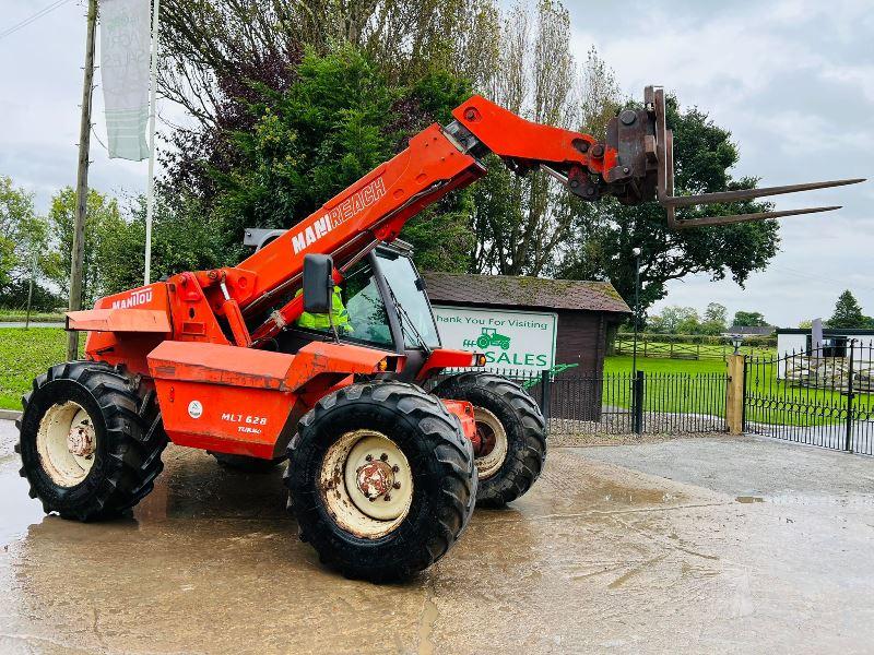 MANITOU MLT628T 4WD TELEHANDLER *AG-SPEC* C/W PICK UP HITCH *VIDEO*