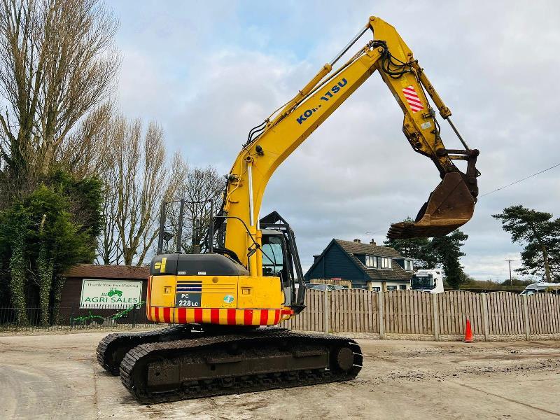 KOMATSU PC228USLC-3 EXCAVATOR * ZERO SWING * C/W DEMOLITION GARUDS *VIDEO*