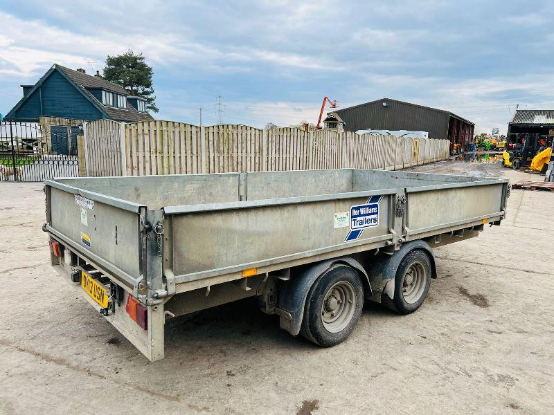 IFOR WILLIAMS TWIN AXLE DROP SIDE TRAILER *YEAR 2020* C/W LOADING RAMPS