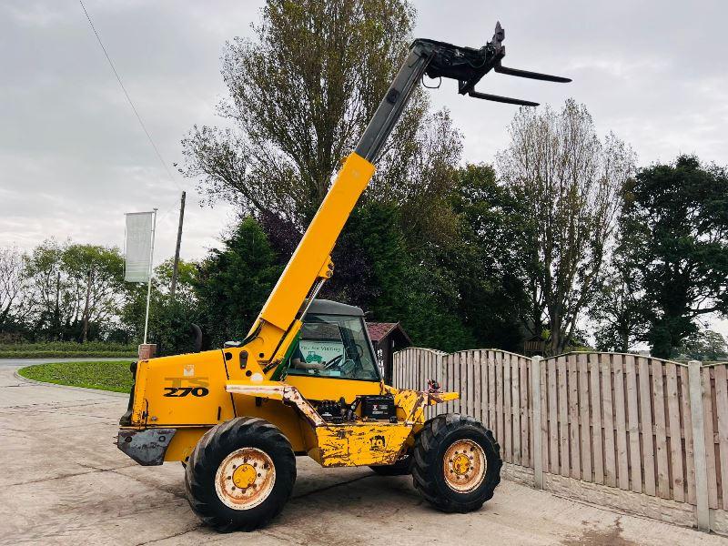 MATBRO TS270 4WD TELEHANDLER C/W JOYSTICK CONTROL & PALLET TINES *VIDEO*