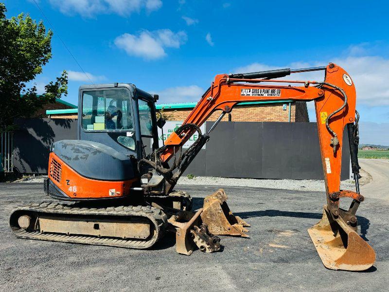 HITACHI ZX48U-3 CLR EXCAVATOR*C/W QUICK HITCH AND 2 BUCKETS*YEAR 2011*VIDEO*