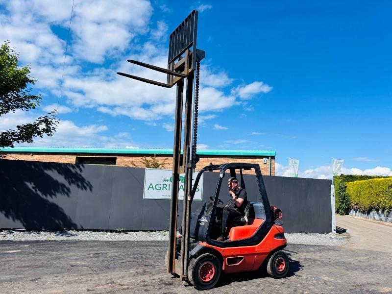 LINDE H25T GAS FORKLIFT *C/W PALLET TINES*VIDEO*