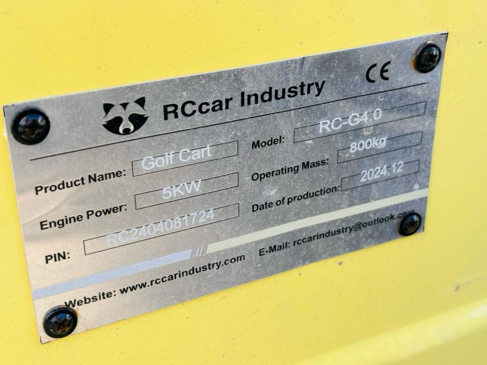 *NEW UNUSED*RACCOON RC-G4.0 ELECTRIC GOLF CART*CHOICE OF 4*VIDEO*