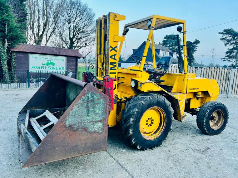 COVENTRY CLIMAX ROUGH TERRIAN DIESEL FORK LIFT C/W PALLET TINES 