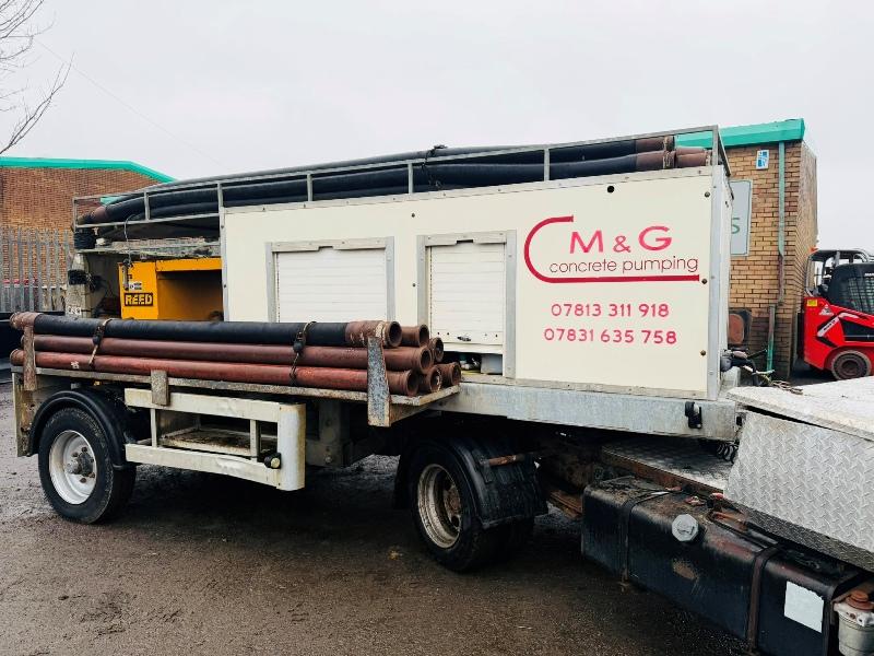 ISUZU ARTICULATED ROCK MASTER CONCRETE PUMP*C/W PERKINS ENGINE*VIDEO*