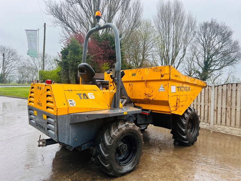 TEREX TA6 4WD DUMPER * YEAR 2011 , 2459 HOURS  * C/W ROLE BAR *VIDEO*