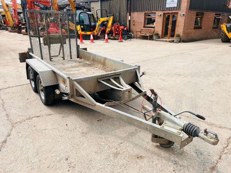 INDESPENSION TWIN AXLE 8FT X 4FT PLANT TRAILER *YEAR 2007* C/W LOADING RAMP 