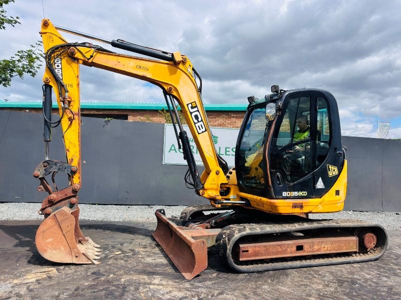 JCB 8085 ECO EXCAVATOR*YEAR 2012*C/W BUCKET*VIDEO*