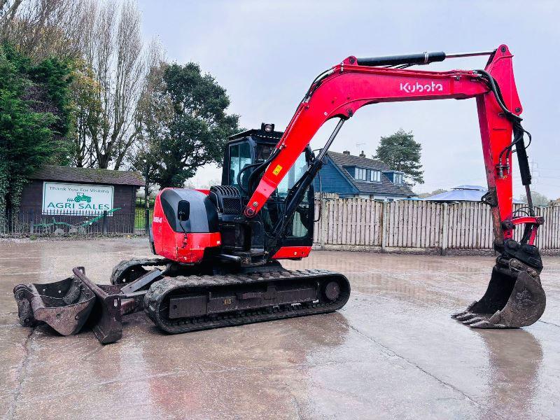 KUBOTA KX080-4TRACKED EXCAVATOR *YEAR 2020, 3465 HOURS* C/W QUICK HITCH *VIDEO*