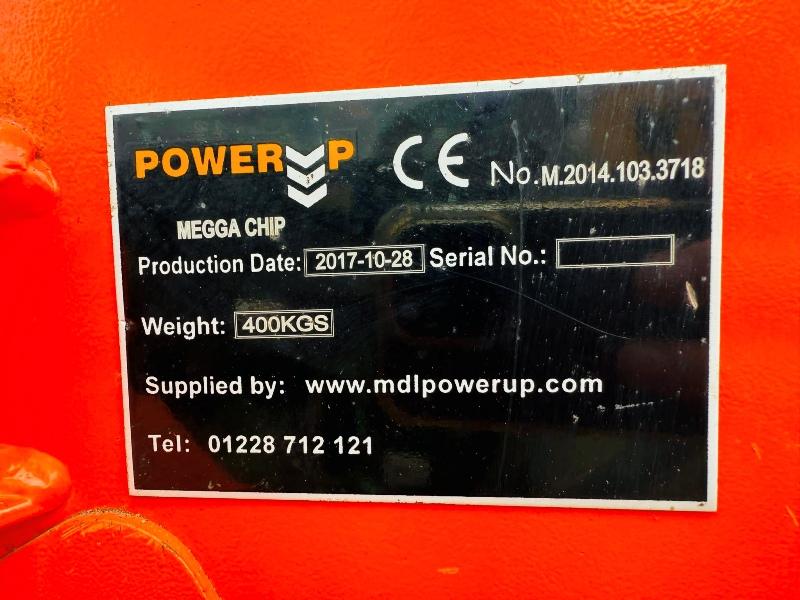 MDL POWER UP MOUNTED PTO DRIVEN WOOD CHIPPER*YEAR 2017*VIDEO*