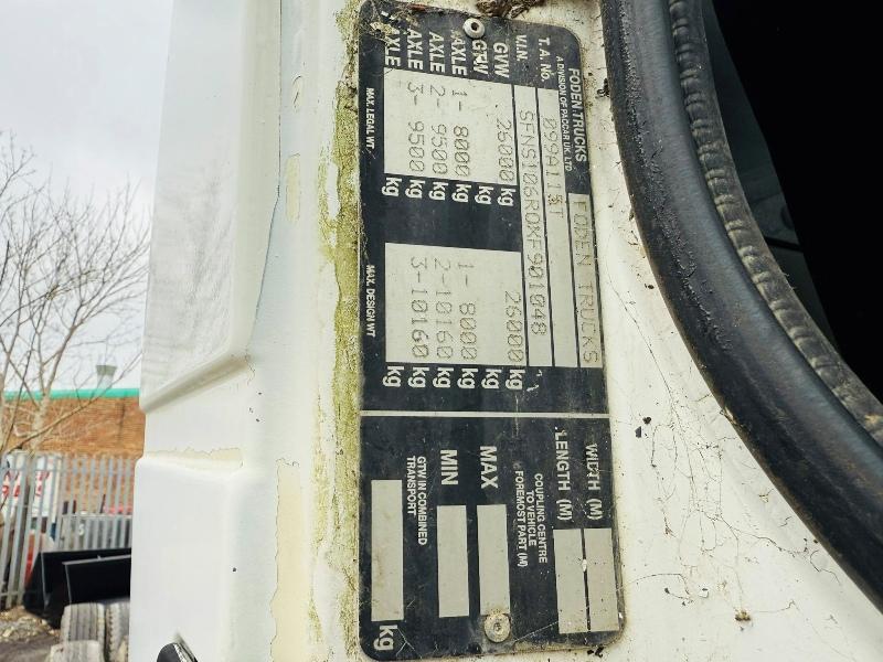 FODEN 6X4 DOUBLE DRIVE ON STEEL*C/W CAT ENGINE*VIDEO*