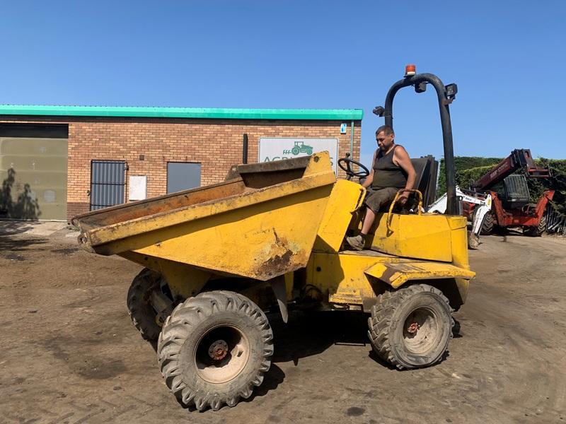 THWAITES 3 TONNE STRAIGHT TIP DUMPER*C/W YANMAR ENGINE*VIDEO*