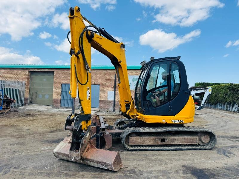 JCB 8080 EXCAVATOR*C/W BUCKETS*YEAR 2011*5979 HOURS*VIDEO*