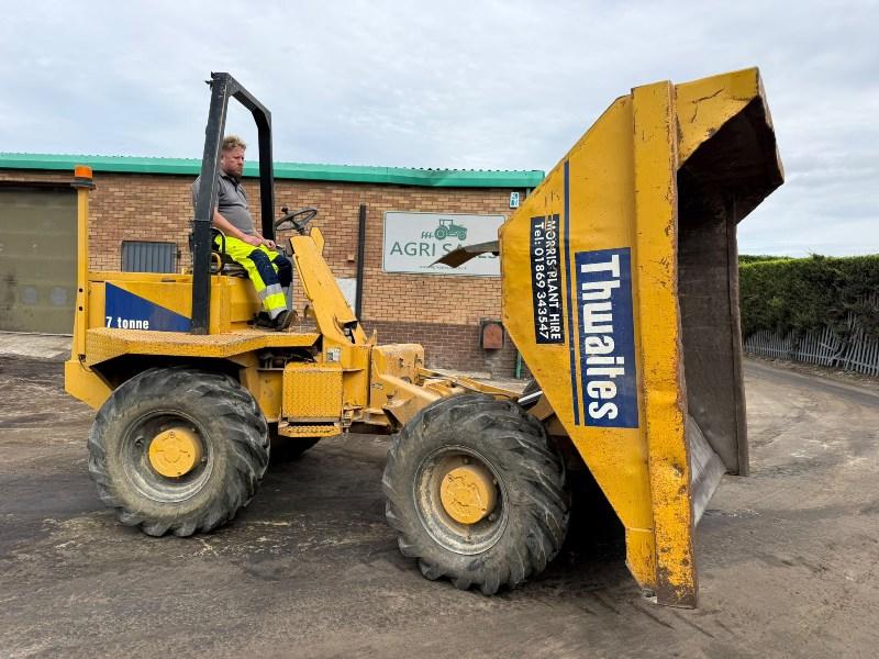 THWAITES 7 TONNE STRAIGHT TIP DUMPER*C/W PERKINS ENGINE*VIDEO*