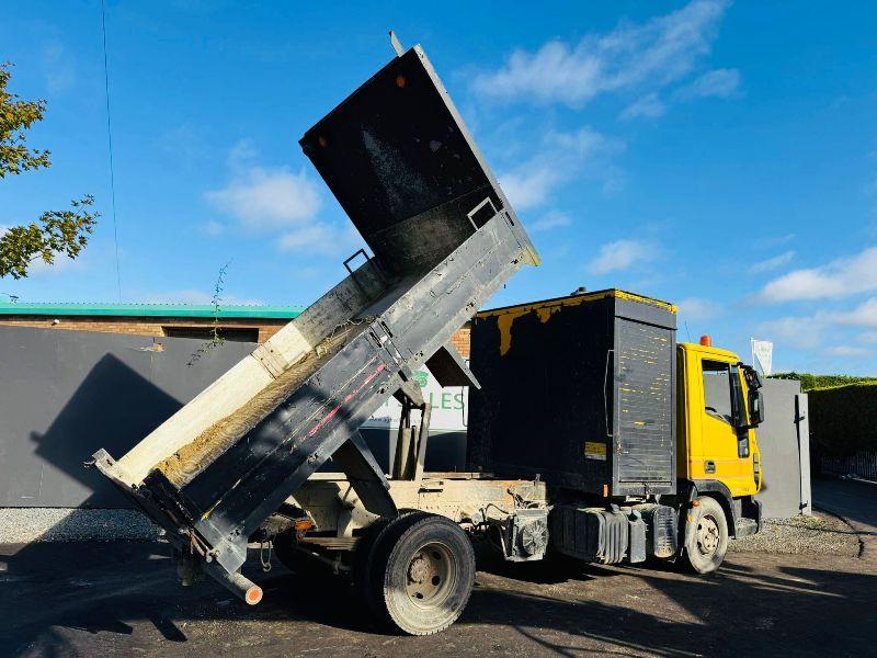 IVECO 75E16 7.5 TONNE TIPPING TRAILER*C/W BEHIND CAB STORAGE*VIDEO*