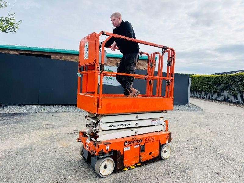 SNORKEL S3219E SCISSOR LIFT*YEAR 2017*READING 70 HOURS*VIDEO*