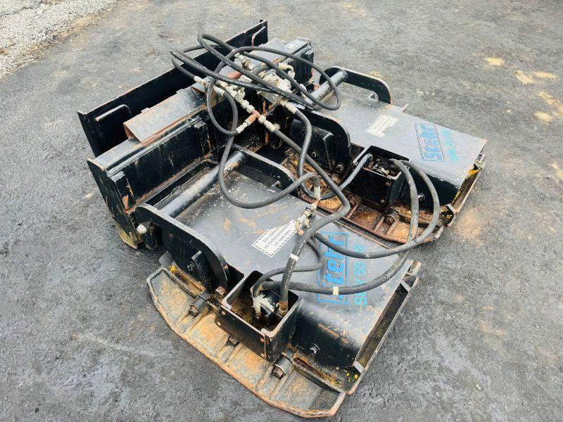 STEHR SBV55 H2 WACKER PLATE TO SUIT SKIDSTEER*VIDEO*