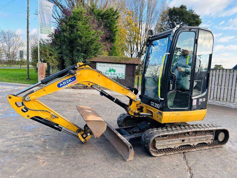 CATERPILLAR 302.7 TRACKED EXCAVATOR *YEAR 2014* C/W QUICK HITCH *VIDEO*