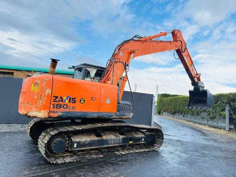 HITACHI ZAXIS ZX180LC-5B EXCAVATOR*YEAR 2014*C/W QUICK HITCH & BUCKET*VIDEO*
