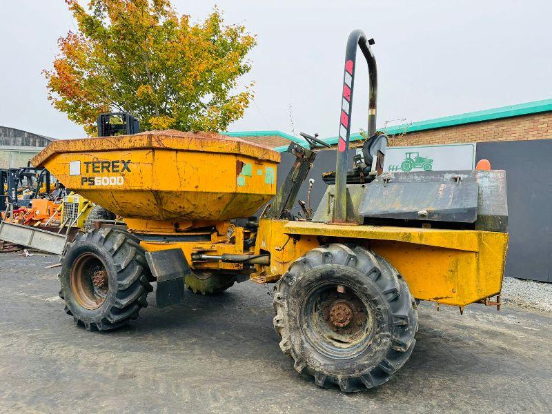 TEREX PS6000 SWIVLE TIP DUMPER*ENGINE STARTS NO DRIVE*VIDEO*