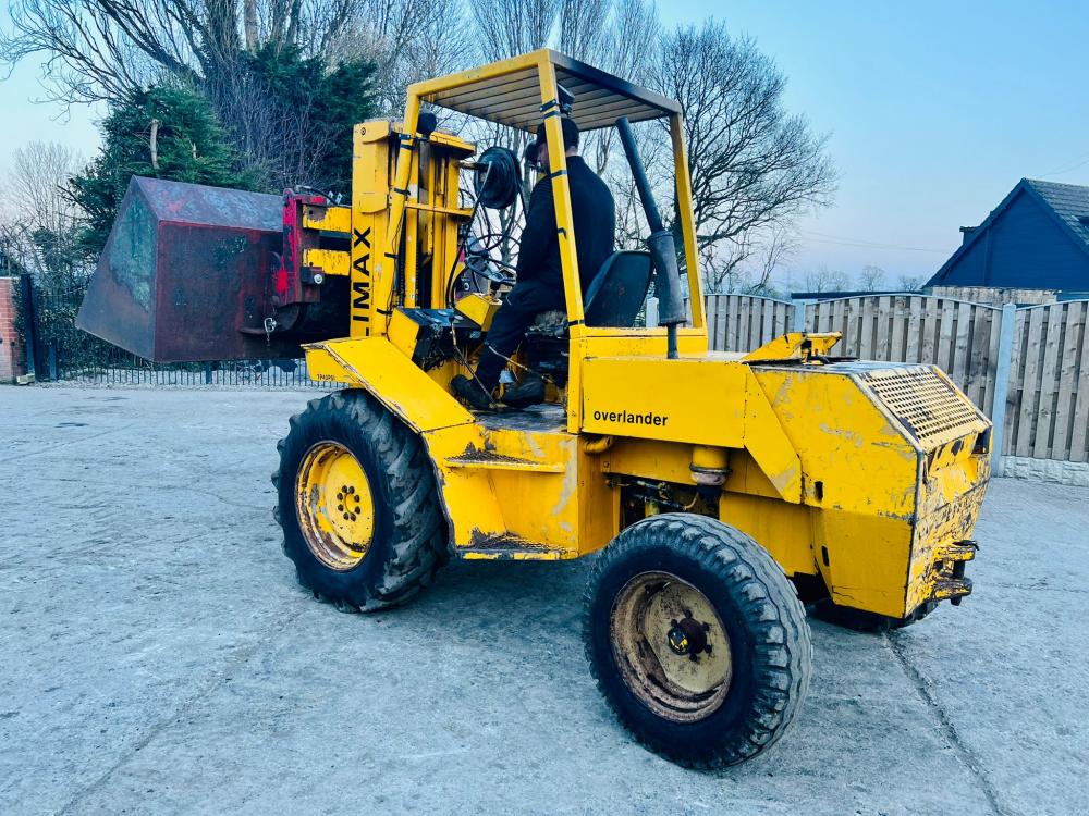 COVENTRY CLIMAX ROUGH TERRIAN DIESEL FORK LIFT C/W PALLET TINES 