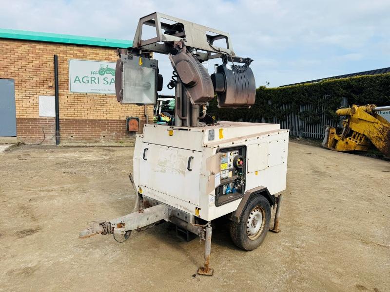 BRUNO GENERATORS SITE LIGHT 908P *8 KVA GENERATOR*VIDEO*