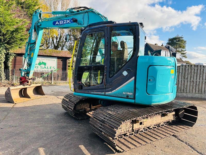 KOBELCO SK75SR-3E EXCAVATOR *YEAR 2015, 5578 HOURS* C/W BOGG MASTER TRACKS *VIDEO*