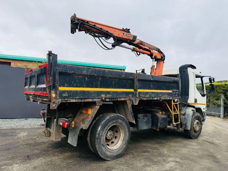 DAF LF55.220 4X2 TIPPER LORRY *C/W TEREX TLC 92.2 CRANE*VIDEO*