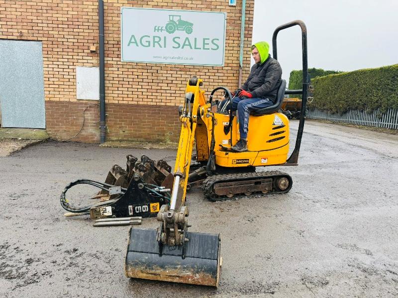 JCB MICRO TRACKED EXCAVATOR *1664 HOURS* C/W 5 BUCKETS*VIDEO*