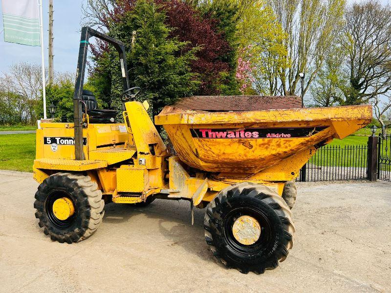 THWAITS ALLDRIVE 4WD SWIVEL TIP DUMPER C/W ROLE BAR *VIDEO*