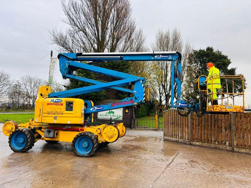 GENIE Z-60/34 4WD RAIL ROAD BOOM LIFT *20.3 METERS, YEAR 2013, 3912 HOURS* VIDEO*