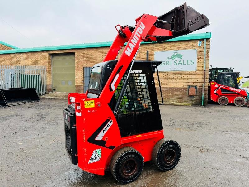 MANITOU 850R SKIDSTEER*C/W BUCKET*ONLY 615 HOURS*YEAR 2022*VIDEO*