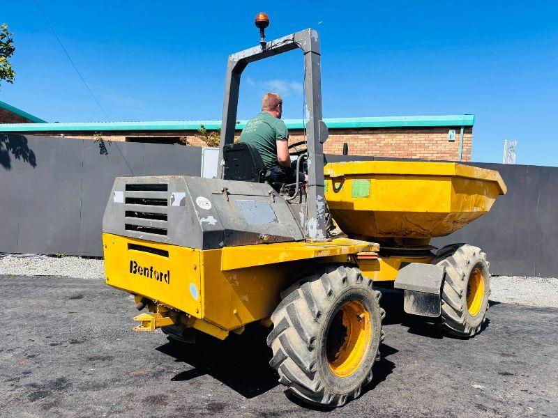 BENFORD 6 TONNE SWIVLE TIP DUMPER*C/W PERKINS ENGINE*VIDEO*