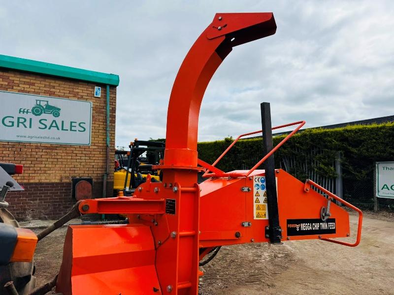 MDL POWER UP MOUNTED PTO DRIVEN WOOD CHIPPER*YEAR 2017*VIDEO*